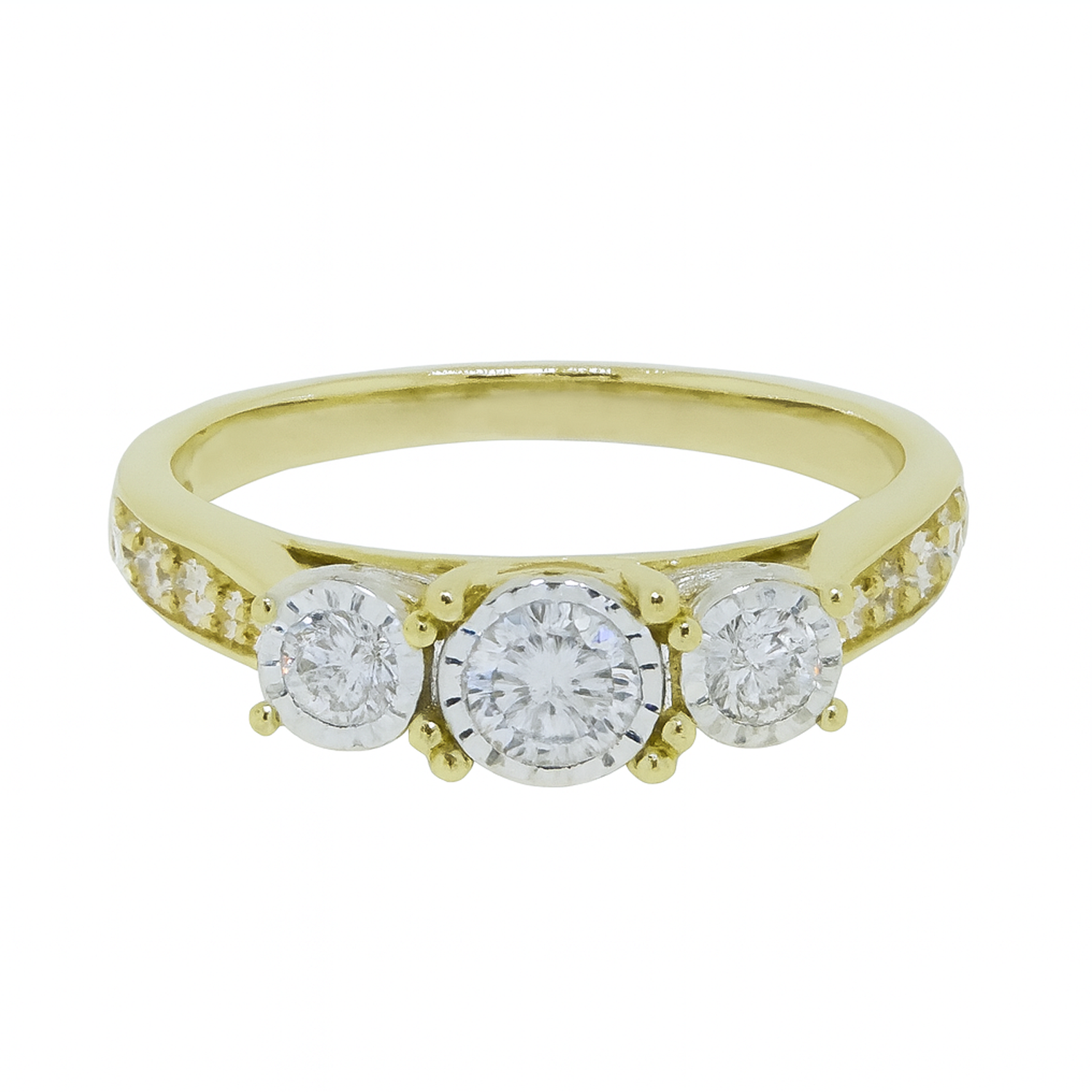 3 Stone Bisel Laterales Amarillo